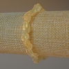 Pulsera de cuarzo citrino natural facetado, cuentas facetadas, diámetro 6×9 mm ±, longitud 18 cm ± (elástico)