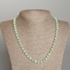 Collar de amazonita, piedra natural, bolitas lisas, diámetro 6,5 mm, longitud 50 cm