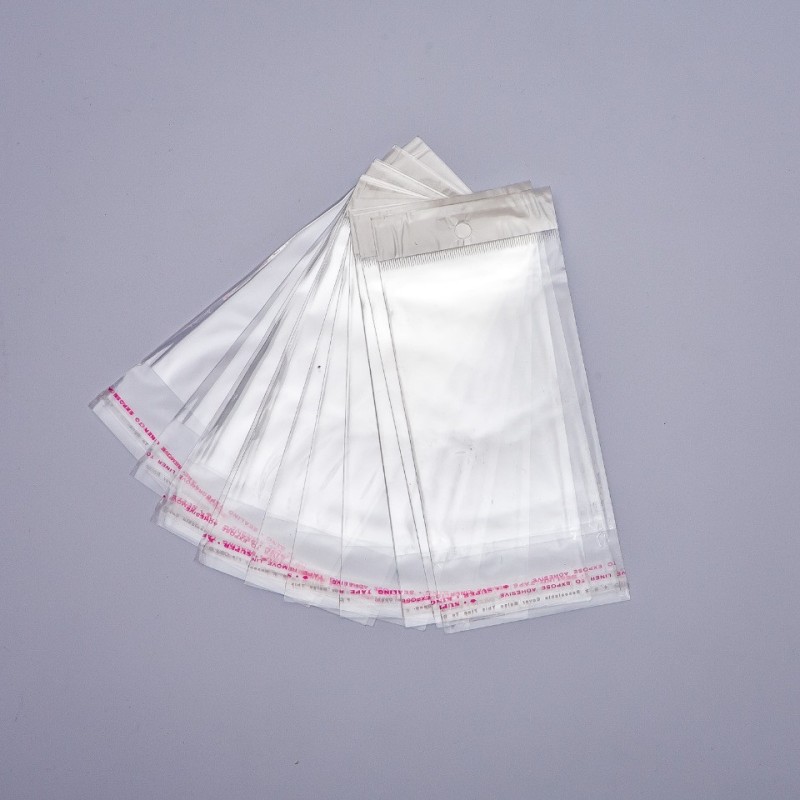 Bolsa de embalaje autoadhesiva 7,5×18 cm 100 uds