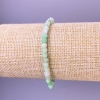 Pulsera de esmeralda facetada en cubos, diámetro 4×4 mm, longitud 18 cm+- elástica