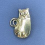 Broche colgante Gato de color dorado