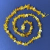 Cuentas de ámbar trocitos 7×4 mm+- en hilo, longitud 38 cm+