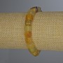 Pulsera de ágata amarilla cubo 7×7 mm, longitud 18 cm, elástica