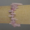 Pulsera de kunzita, trozos en forma de aguja 13–20 mm, con cuentas de 3 mm, longitud 18 cm, elástica