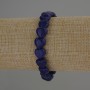 Pulsera de lapislázuli en forma de corazón, diámetro 10×10 mm, longitud 18 cm, elástica