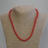 Collar de coral, cuentas lisas de 6 mm, longitud 50 cm