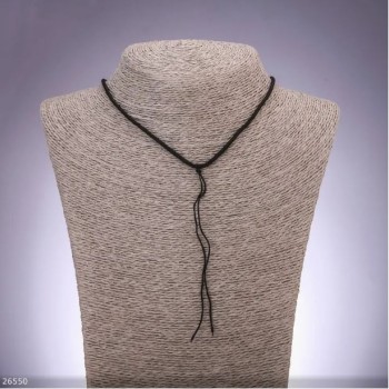 Cordón negro para cuello, diámetro 2,5 mm, longitud 50 cm