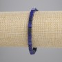 Pulsera de lapislázuli en cubos 4,5×4,5 mm, longitud 18 cm, elástica