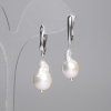 Pendientes de perlas barrocas 18x11 mm+-, longitud 42 mm+-