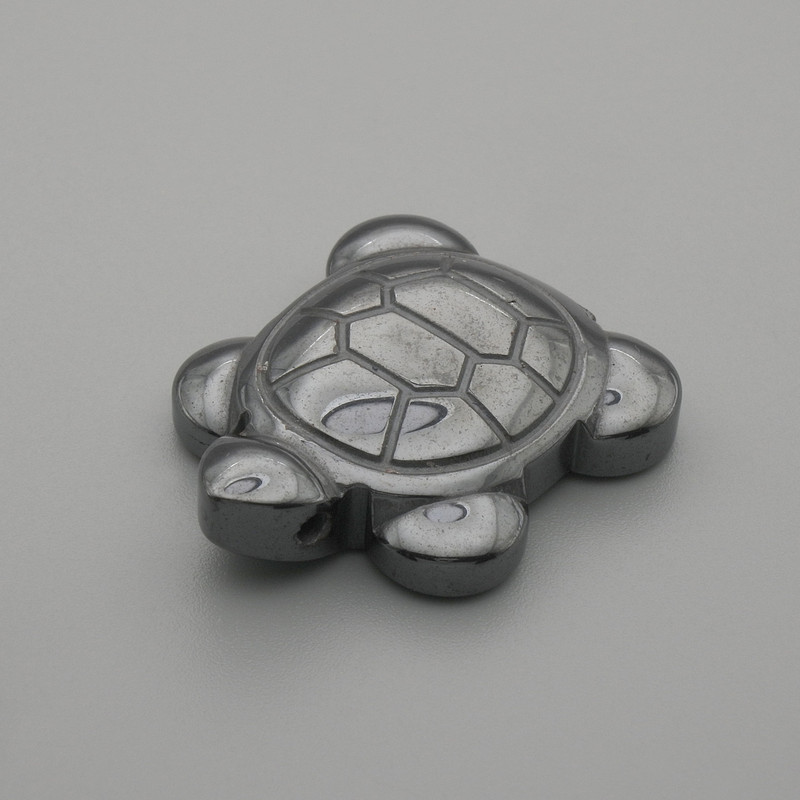 Colgante Tortuga Hematita 28×22 mm+