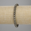 Pulsera de pirita, cuentas lisas, diámetro 6 mm, longitud 18 cm, elástica