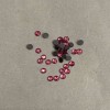 Strass, piedras de fijación fría, color rosa, diámetro 4 mm ±, empaque 15 g (±)