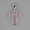 Colgante «Cruz» de cuarzo teñido 25×18 mm ±, longitud 35 mm