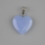 Colgante Corazón de Aguamarina 20×20 mm, largo 28 mm