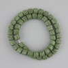 Cuentas verdes de lava volcánica en forma cilíndrica, diámetro 8×8 mm, en hilo, longitud 38 cm+