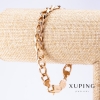 Pulsera Xuping, trenzado acorazado, longitud 21 cm, grosor 8,5 mm, color dorado