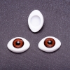 Accesorios «Ojos vivos» par de ojos marrones con pupila, diámetro 8 mm y 11×14 mm, empaque 50 pares