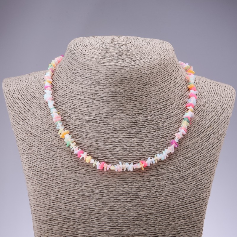 Collar de ópalo «granillo», diámetro 6 mm, longitud 45 cm
