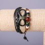 Pulsera infantil «Infinito» beige con cordón ajustable