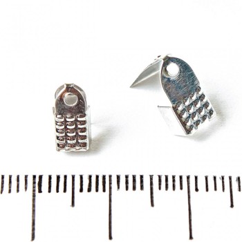 Crimps para cordón, pack de 50 uds, 5×11 mm