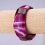 Pulsera de ágata, eslabón 15×25 mm, longitud 18 cm