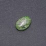 Cabujón de jaspe verde (sintético) 25×18 mm