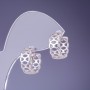 Pendientes Xuping 7×15 mm rodio
