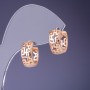 Pendientes Xuping 15x7 mm «baño de oro 18K»