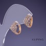 Pendientes Xuping 13×10 mm con baño de oro 18K