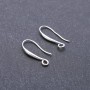 Ganchos para pendientes 2x19 mm color plata (par)