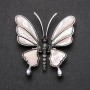 Broche colgante Mariposa de madreperla 53×51 mm