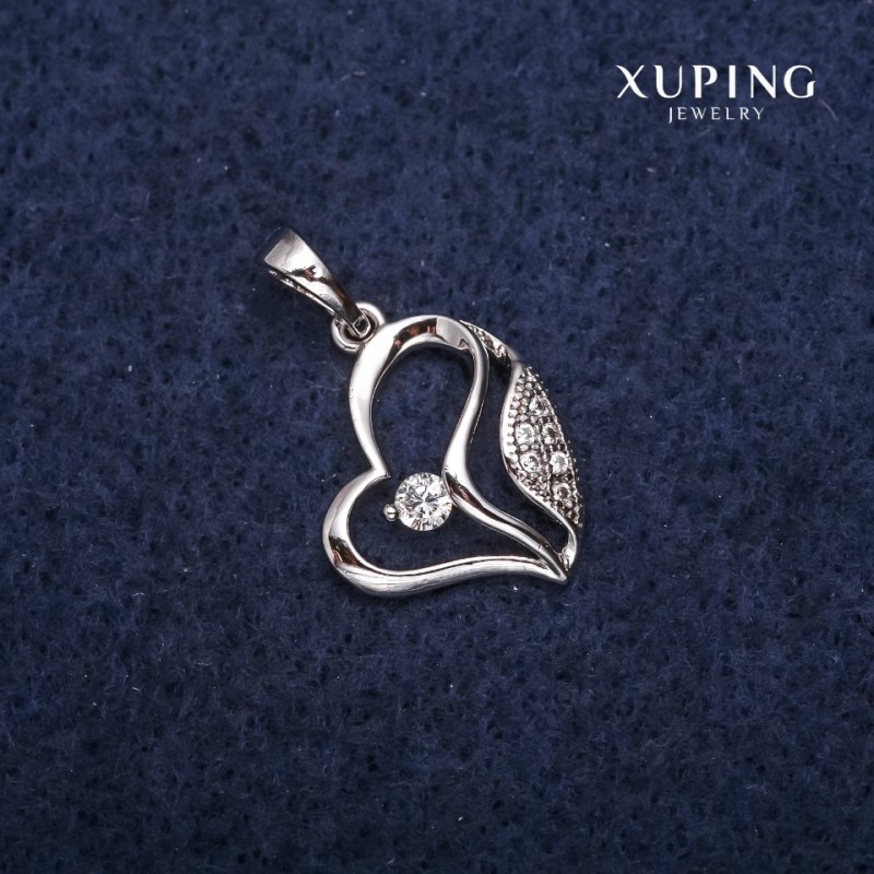 Colgante Xuping Corazón 15×18×23 mm rodio