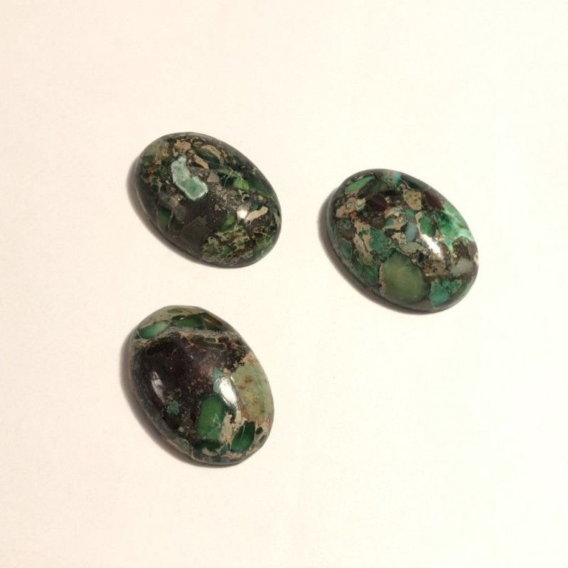 Cabujón de piedra varisita 25x18 mm