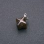 Colgante Merkaba ojo de tigre 10×10 mm