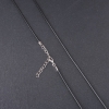 Precio por pack de 10 uds. Cordón encerado para colgantes, diámetro 2,5 mm, longitud 45 cm, negro