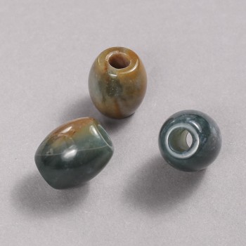 Abalorio Pandora de piedra natural jaspe verde 16,5 x 15,5 mm + -, diámetro del agujero 5,5 mm +