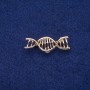 Broche Espiral ADN 13×40 mm, metal dorado