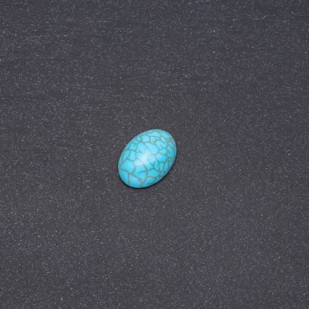 Cabujón de turquesa prensada 20x15 mm
