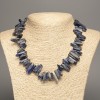 Collar de sodalita, trocitos en forma de aguja, diámetro 20×6 mm, longitud 48 cm +