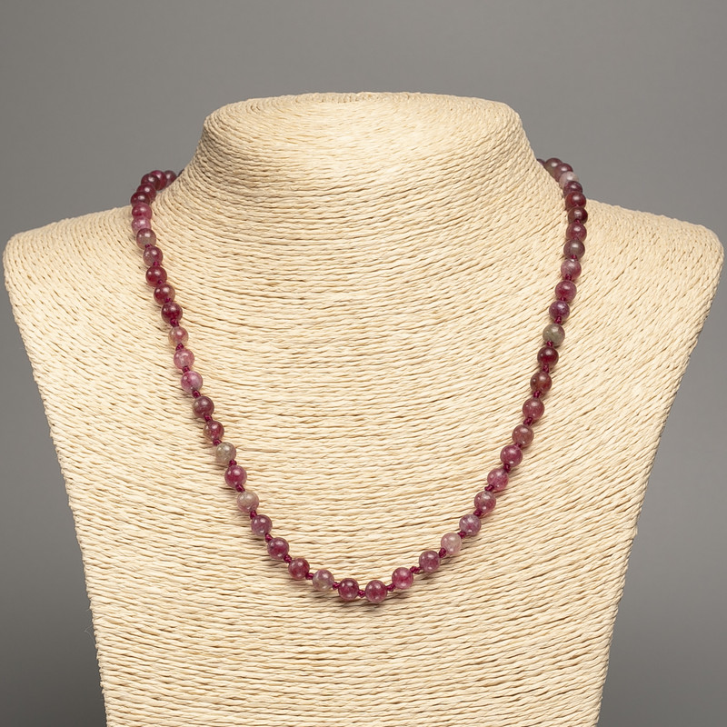 Collar de turmalina policromada de 6 mm