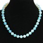 Collar de piedra lunar, bolas de 8 mm, longitud 48 cm