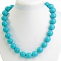 Collar de turquesa azul – bolas de 16 mm, longitud 48 cm