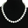 Collar de howlita – bolas de 12 mm, longitud 46 cm
